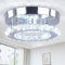 Lámparas de cristal moderna, 7.9Inch LED de luz de techo, Acero inoxidable Cristal Mini Ronda Lámpara Flush montaje en el techo para el dormitorio Comedor Pasillo (18W / 6500K / blanca fría)