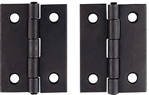 H13-H537D-200BLK2 Türscharnier, Beschläge, flach, Schwarz, 2 Stück