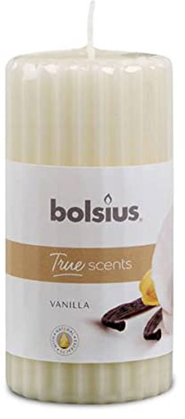 Bolsius Vanille Säule, weiß, Einheitsgröße