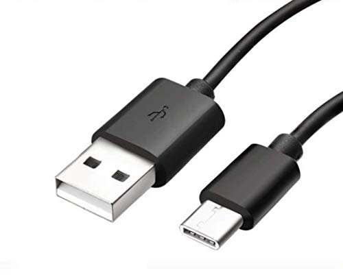 PHONILLICO Cable compatible avec Samsung Galaxy A20E / A40 / A50 / A70 / A80 / A9 2018 / A8 2018 / A5 2017 / A3 2017 - USB TYPE USB-C Noir 1 Metre