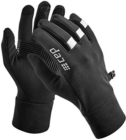 CEP - WINTER RUN GLOVES | Dünne Handschuhe für warme Hände bei kaltem Wetter für Damen und Herren in schwarz Größe M
