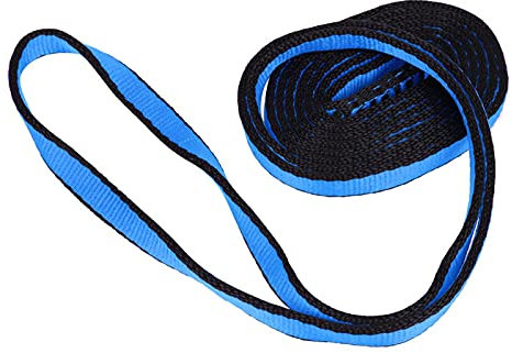 Bergsteigerseil, Kletterseil, Kletterseil, Bergsteigerkletter-Tragband Flachriemen Outdoor-Lastseil(120cm blaues flaches Band)
