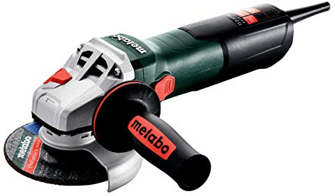 Metabo 4-1/2-5-Inch Angle Grinder, 11 Amp, 11,000 RPM, Lock-on Slide Switch, Made in Germany, W 11-125 Quick, 603623420, Green