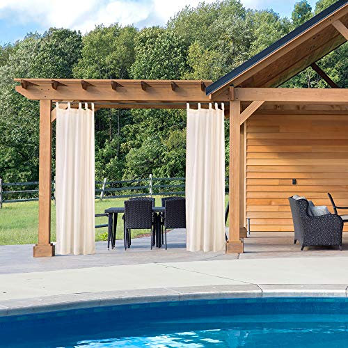 PARAMAISON Tenda Idrorepellente per Esterno First2, Bretella Foderata, Oscurante, Impermeabile, 150 x 220 cm, Panna, Tenda Idrorepellente Gazebo