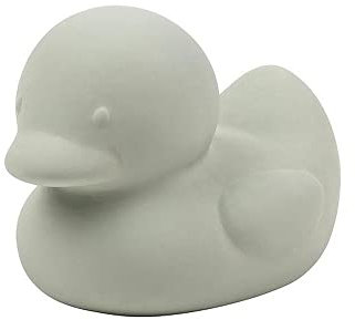 Nattou Jouet de Bain en Caoutchouc 100% Naturel, Jouet Canard pour la Baignoire, Sans BPA, Silicone, Vert