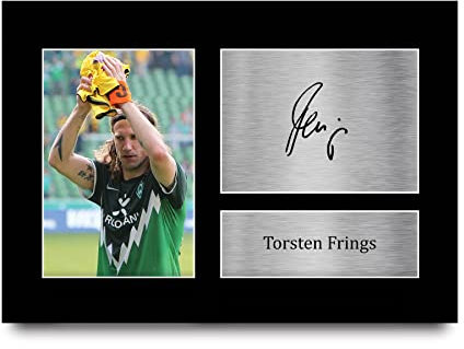 HWC Trading A4 Torsten Frings Werder Bremen Geschenke Gedrucktes Signiertes Autogramm Foto für Fußball Anhänger and Fans