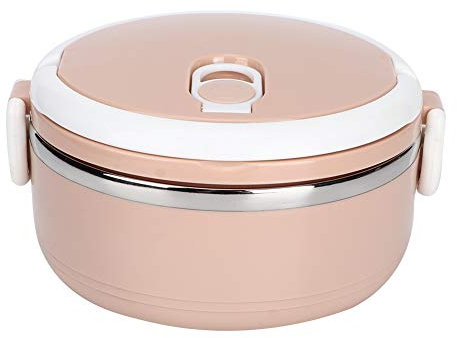 Joyzan Fiambrera Térmica, Contenedor Comida Bento Recipiente Portátil Acero Inoxidable Contenedore Sellado Aislamiento Una Sola Capa Resistente Calor para Hogar Trabajo Viajes Escuela