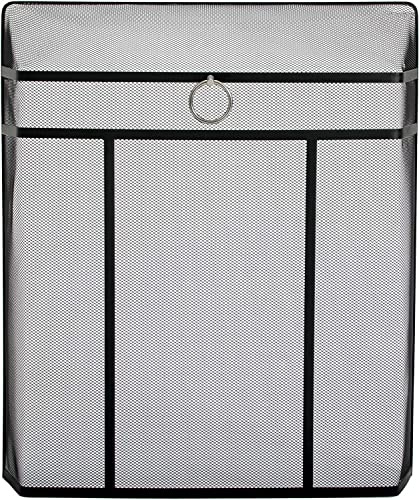 Trendi® Heavy Duty -Fire Guard Fire Place Screen - Study Freestanding Black Powder Coated Steel Fireplace Accessory Spark Protection