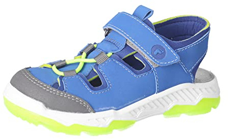RICOSTA Jungen Sandalen Arizona,Kinder Sommerschuhe,waschbar,Outdoorsandalen,Halbschuhe,Klettverschluss,Azur/Kobalt (140),33 EU