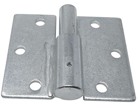 SOTOOLS Torscharnier verzinkt für links Anschlag DIN L ca. 100 x 86 x 4 mm Aufschraubscharnier für Türen und Tore