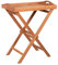 MR. DEKO® Tablett Norton Teakholz | Teak - Dinett 60x40x75 cm (LxBxH) mit Gestell | Kaffee - Teewagen - Butler - Gartentisch - Outdoormöbel - Teakholz - für Balkon, Terrasse, Wintergarten, Garten