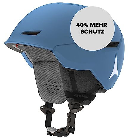 Atomic Revent Ski Helmet, Unisex for Adults, Custom Fit for Precise Fit – Superior Impact Protection – Innovative Ventilation System – Blue