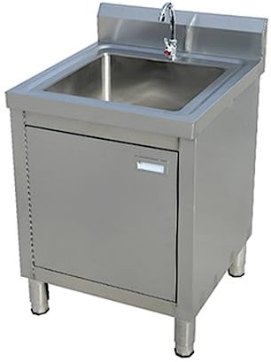 Wäsche-spülenschrank Mit Wasserhahn, Integrierter Spülenschrank, Allzweck-spülenschrank Mit Integrierter Stahlspüle, Freistehender Spülenschrank Aus Edelstahl Für Die Küche(20in/50cm)