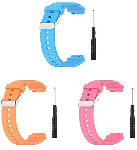 3 Stück Armband Kompatibel mit XPLORA X5 Play/XGO 2/XGO 3 Kinder Armbänder Sport Wasserdichtes Ersatzarmband Silikon Wechselarmbänder Uhrarmband für Mädchen Jungen