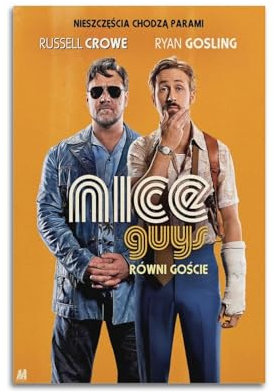 Terp The Nice Guys Poster, Wandkunst, Filme und Musik, Poster, Geschenk für Freunde, Schlafzimmer, Wohnzimmer, Dekoration, modern, ästhetisch, 30 x 45 cm, ungerahmt