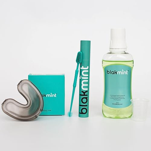 Retainer Cleaner Starter Kit- 10 Month Supply | Reusable Liquid Cleaner | Retainer Brush | Leakproof case | Reuse for 6 Days