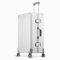 Simcat 24 inch All Aluminum Luggage, Aluminum Alloy Hard Shell Suitcase, Lightweight Trolley Luggage Checked Suitcase with TSA Locks, Silent Wheels (Silver,Classic Style)