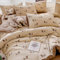 Sedefen Bettwäsche 135x200cm 4teilig Dackel Beige Braun Wendebettwäsche Set Wursthund Dackel-Motiv Microfaser ÖKO-TEX Bettwaren-Sets, 2 Bettbezug mit Reißverschluss und Kissenbezug 80x80cm