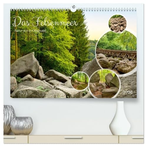 Das Felsenmeer - Natur pur im Odenwald (hochwertiger Premium Wandkalender 2026 DIN A2 quer), Kunstdruck in Hochglanz: Das Felsenmeer Lautertal, eine ... Wandern und Erkunden einlädt. (CALVENDO Orte)