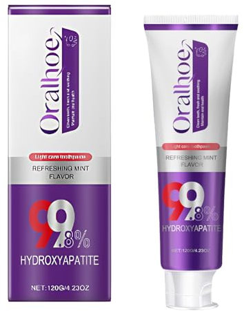 Hydroxylapatit Zahnpasta Ohne Fluorid 120g Hydroxyapatite Toothpaste Erfrischt Den Atem und Schützt Das Zahnfleisch Zahnschmelz Schützen Mundpflege