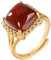 925 Silber Natural Southern Red Achate Dame offener Ring