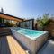 Piscina modular de lujo para contenedores de envío, prefabricada sobre el suelo o piscina enterrada para uso en patio, jardín o complejo turístico