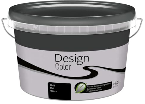 TMPpro Premium Wandfarbe Innen 2,5 L – Design Color – Hochdeckend & Abwaschbar – moderne Farben (Puderlila)