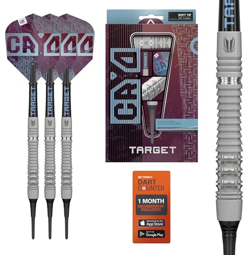 Target Darts Cryo Soft Tip Dart Set 18g–21g 90% Wolfram Barrels Cryo Spitzen Pro Grip Tag-Schaft & Nr.6 Flights Design Claret Purple & Blau | Dartpfeile mit Kunststoffspitze Dart Pfeile
