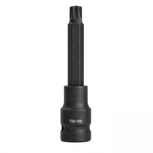 1/2 Drive T50 100mm Extra Long Male to-rx Impact Socket for Mechanics DIY | High strength impact rated design,reaches hard-to-reach areas,wear-resistant build,suits automotive&equipment repair tasks