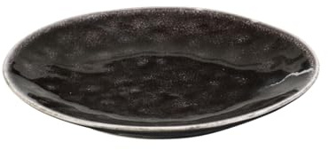 Broste Copenhagen 14533097 Beistellteller, Steingut, Anthrazit, 15 cm