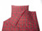 texpot Bettwäschegarnitur 135 x 200 cm + 80 x 80 cm mit Reißverschluss im Schottenkaro rot kariert 100% Polyester Kissenbezug