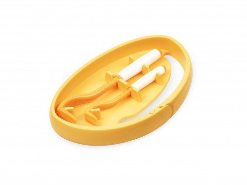 O'TOM/Tick Twister® Haken mit Clipbox - Farbe egal (orange)