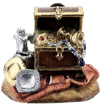 Geschenke der Könige für Krippe Kostner Grödnertal Holz 12cm