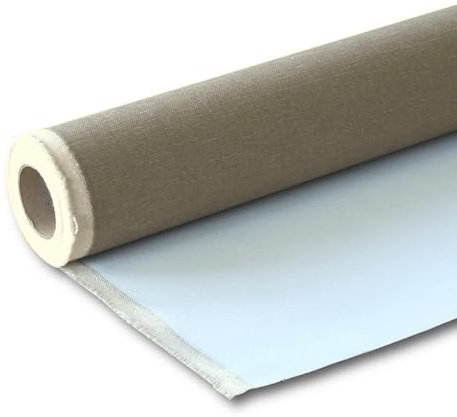Niik Rouleau de toile à peindre en coton blanc 78 cm / 10 m toiles en rouleaux pictural blanc de peinture mixte