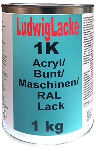 LudwigLacke 1K Maschinenlack 1kg RAL 3011 Braunrot Lack glänzend