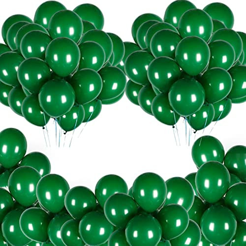 12,7 cm dunkelgrüne Luftballons, St. Patrick Day, Partyballons, 100 Stück, matte Mini-Ballon, dicke Latex-Luftballons, Helium-kleiner, grüner Ballon für St. Patrick Day, Geburtstag, Hochzeit,