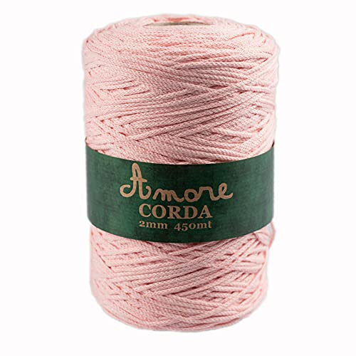 CORDA 2MM MACRAME' (rosa)