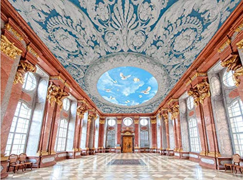 HDHGKYY Moderne Decke 3D Tapete Badezimmer Wandrelief Blauer Himmel Weiße Wolke Decke Wohnkultur Wohnzimmer Seidentuch Wandaufkleber