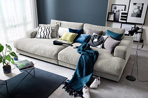 KAWOLA Big Sofa Madeline Zeitloses Designer Megasofa aus Stoff Wohnlandschaft Big Couch 290 x 86 x 170 (BxHxT)