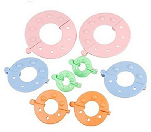 Pom-Pom Pompom Maker Fluff Ball Weaver in 4 Größen - Zufällige Farbe DIY Wolle Stricken Bastelwerkzeug Set Praktisches Design und langlebig