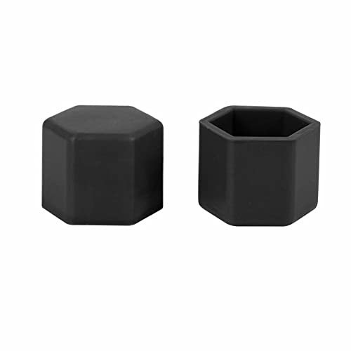 SPORTARC Copri vite, 20 pezzi, 17 mm, in silicone, per cerchioni auto, per cerchioni e dadi per ruote, colore: nero