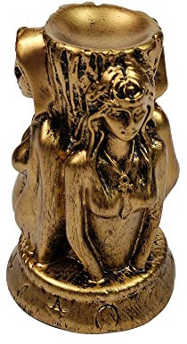 OmyLens Witch DREI Heilige Kristallkugel Stand Kugel Display, Natürliche Heilung Fengshui Glas Kugelhalter Basis Statue Dekoration, für 30mm-80mm Kugel