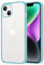 iCatchy for iPhone 14 Case 6.1-Inch, Shockproof Bumper Phone Cover, Anti-Yellowing Clear Back Compatible with iPhone 14 (Light Blue)