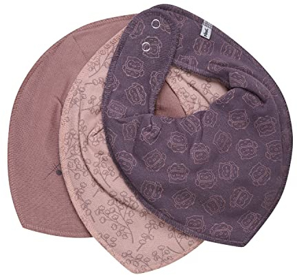 Pippi made with love Unisex Baby Bandana Bib Girl -Aop (3-pack) Baby dreieck Lätzchen (3er Pack)