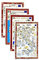 BLU RITMO Geschirrtuch-Set für Küche, Geschirrtücher aus Baumwolle, saugfähige Tücher, bunt, 55 x 85 cm (Lebensmittel - 4 Stück)