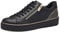 MARCO TOZZI Damen Sneaker flach Vegan Freizeit, Schwarz (Black Gold), 38 EU