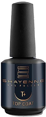 Shayenne Top Coat 15 ml Überlack mit Schwitzschicht UV LED Nagellack Polish Gel Shine Nagel Lack Gellack Nagelgel