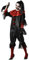 ATOSA déguisement clown noir femme adulte XL