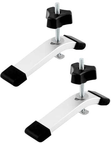 QWORK® 2 Pezzi Morsetti T-Track per Legno, Morsetti di Fissaggio per la Lavorazione del Legno (M8)