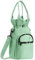 Water Bottle Carrier Bag, Water Bottle Holder with Adjustable Shoulder Strap, 1L and 2L Insulated Water Bottle Sling Pouch Sleeve with Phone Pocket for Walking Hiking Camping Travelling (Green)